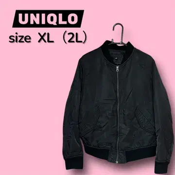 고품질 유니클로 MA-1 블루종 XL 블랙 자켓