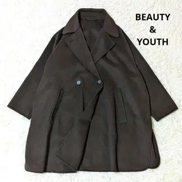 뷰티앤유스 판초코트 리버코트 브라운 S