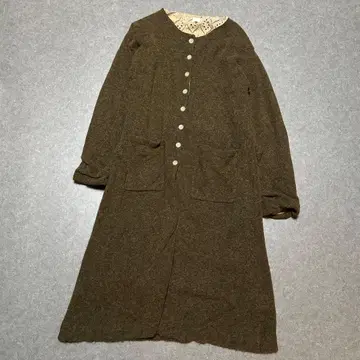 TSUHARU by Samansa Mos2 레이스 안감 알파카 니트 코트