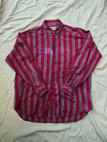 80s~ RICHARDS 스트라이프 셔츠 페이드