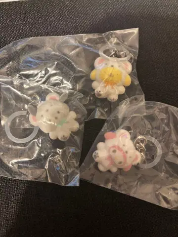 [ 익명 배송 ] 산리오 메지루시 액세서리 포근포근 스노우 3세트