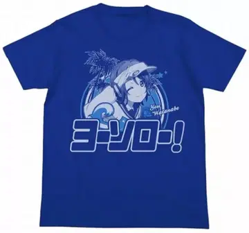 와타나베 요 T셔츠 로얄 블루 M 사이즈 러브 라이브! 선샤인!!