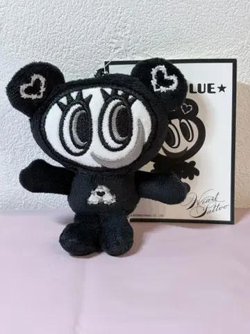 하트 타투 모노톤 나카무라 군 키링 엔젤 블루