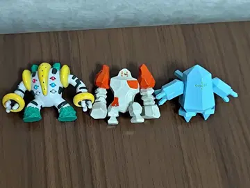 몬코레 3체 세트 레지기가스, 레지락, 레지아이스 포켓몬 피규어