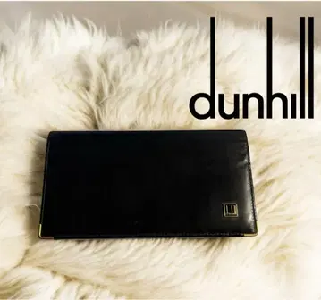 던힐 dunhill 블랙 가죽 장지갑 이단 롱 지갑