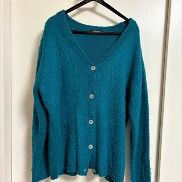 SHAGGIE 터콰이즈 V넥 가디건