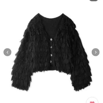 SNIDEL 볼륨 프린지 가디건