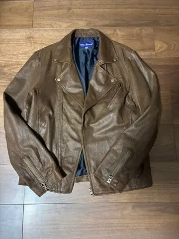 Urban Research 브라운 더블 라이더 자켓 40 중고