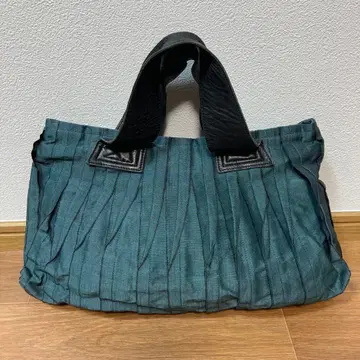 신쿠라 카구라야 KAGURAYA 다다미 테두리 핸드백 다크 그린