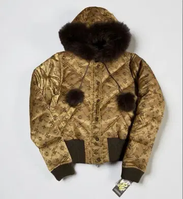 택 포함 새상품 Y2K 헤이세이 갸루 ROCAWEAR 퍼 달린 다운 자켓