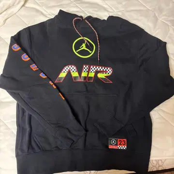 조던 그래픽 후드티 XL 블랙