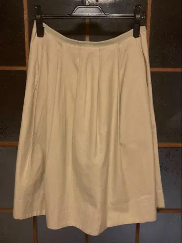 MARGARET HOWELL 스커트 코튼 울 화이트 베이지