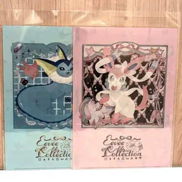 Eevee collection 클리어 파일 니피아 샤워즈 세트