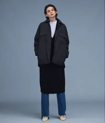 N.O.R.C 기능 충전솜 셔츠 블루종