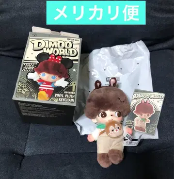 POPMART DIMOO 디즈니 봉제 인형 키체인 칩앤데일