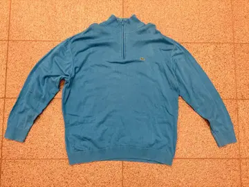 [ Lacoste ] 라이트 블루 하이넥 스웨터