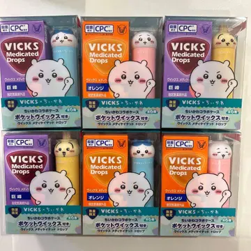 미사용품 VICKS x 치이카와(먼작귀) 콜라보 케이스 6세트