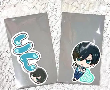 블루 록 바롭바롭 카페 한정판 스티커 2장 이토시 린