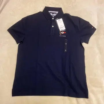 TOMMY HILFIGER M 피케 로고 폴로 네이비