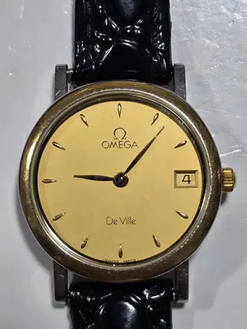 빈티지 OMEGA 드 빌 여성용 손목시계 골드
