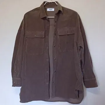 Healthy denim x Plage 코듀로이 오버 셔츠 브라운