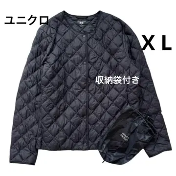 유니클로 UNIQLO 퍼프 테크 퀼팅 자켓 블랙 XL