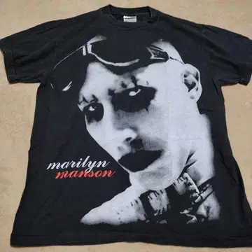 마릴린 맨슨 T셔츠 블랙 XL 수입