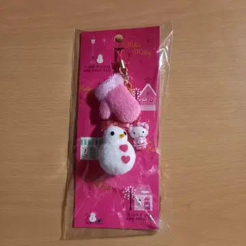 헬로키티 겨울 스트랩 눈사람