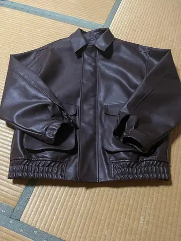 RAGEBLUE 집업 가죽 블루종