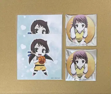 묶음 판매 키츠레가와 나츠 캔뱃지 브로마이드 스쿨 데이즈 크로스 게이즈