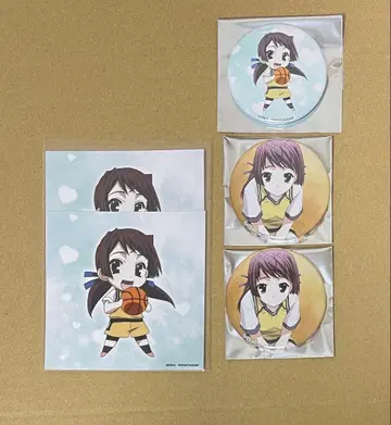 묶음 판매 키츠레가와 나츠 캔뱃지 브로마이드 스쿨 데이즈 크로스 게이즈