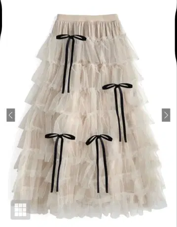 GRL 튤 티어드 리본 볼륨 스커트[ru1288]