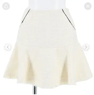 lilybrown 프린지 트위드 미니 스커트