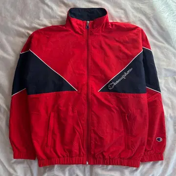 Champion 나일론 자켓 빨간색/블랙 MCMXIX