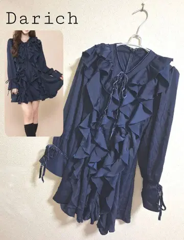 Darich 더블 프릴 미니 원피스