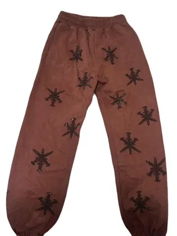 unknown london 스웨트 팬츠 brown black