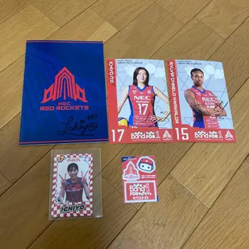 NEC 레드 로케츠 엽서, 이토 카즈하 친필 사인 노트, 씰