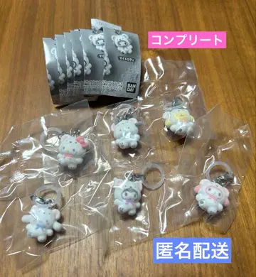 산리오 메지루시 액세서리 포근포근 스노우 컴플리트 세트 전 6종