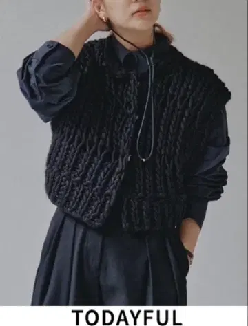 TODAYFUL 청키 핸드 니트 베스트