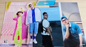 판다당 ProducePandas 치하 Husky 아크릴 스탠드 카드 세트