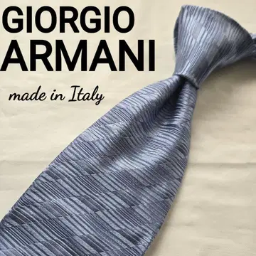 새상품급 giorgio armani 블루 스트라이프 넥타이 이탈리아제
