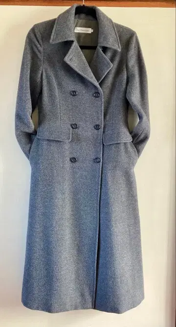 빈티지 그레이 롱 코트
