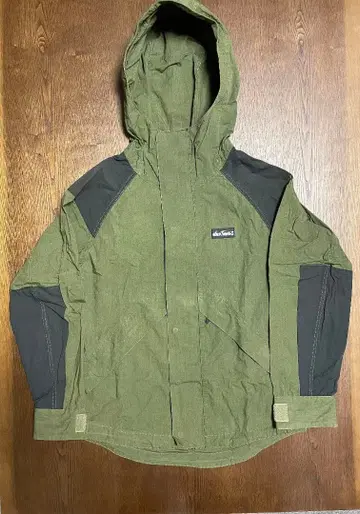 WILD THINGS 후드 부착 나일론 자켓 M 사이즈 올리브