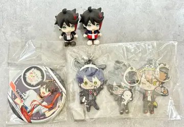 니지산지 사에구사 아키나 미니 피규어 키링 캔 배지 세트