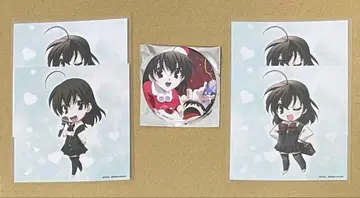 사이온지 세카이 크리스마스 캔뱃지 브로마이드 스쿨 데이즈