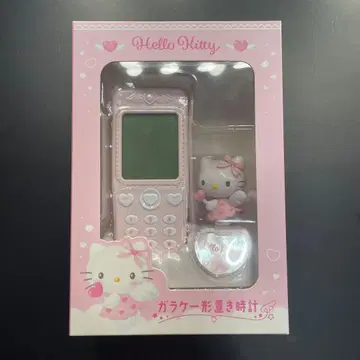 헬로키티 휴대폰 모양 탁상시계