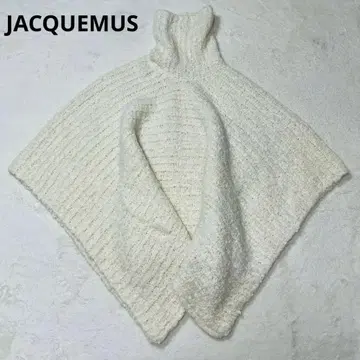 JACQUEMUS 모헤어 하이넥 판초