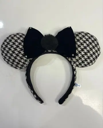 디즈니 머리띠 블랙 리본