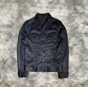 00s 코팅 데님 자켓 archive Lee 블랙