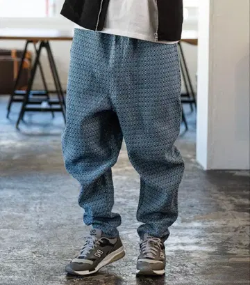 [ CAMBIO ] 데님 자카드 조거 팬츠 조거